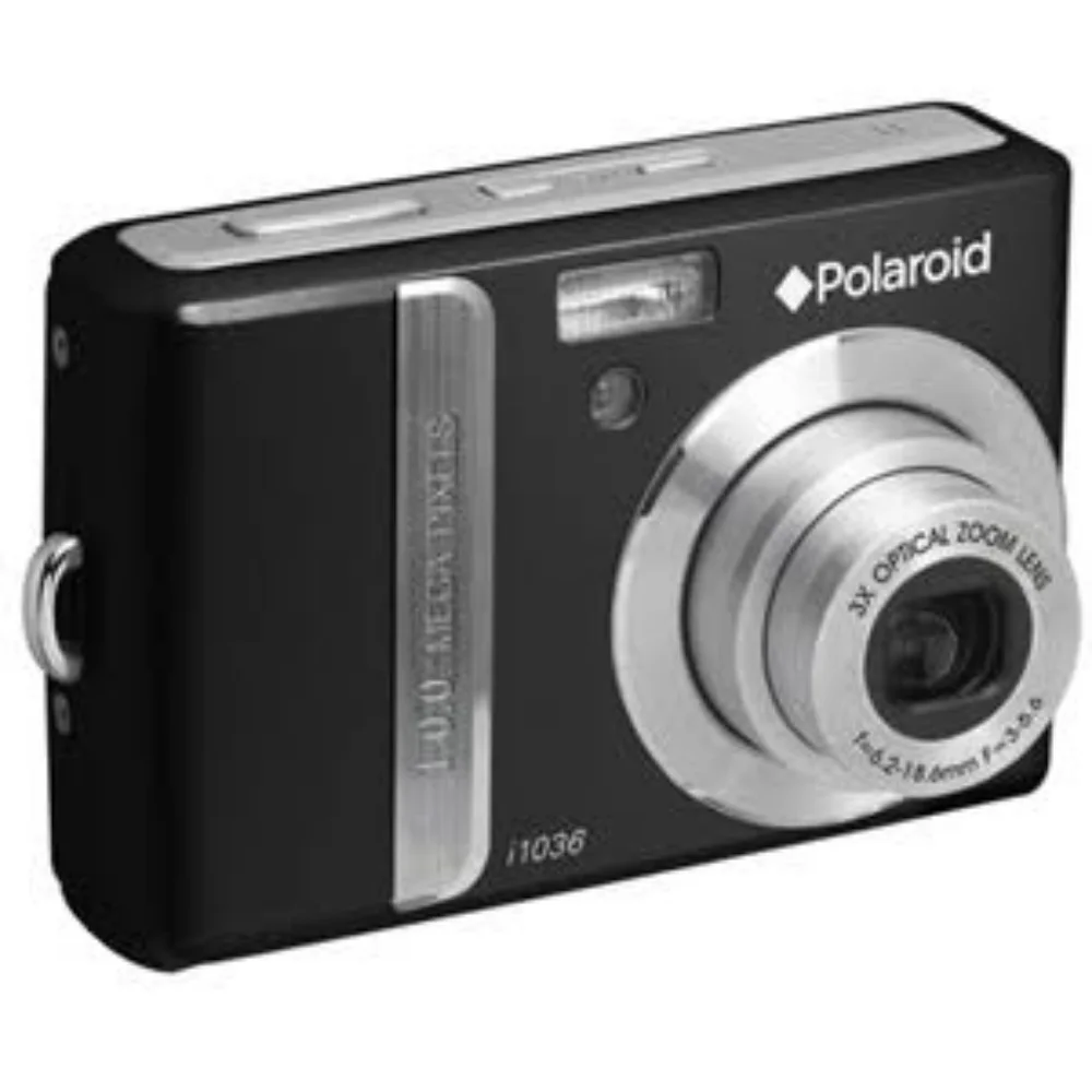 Polaroid - 10.0-Megapixel Digital Camera - Black/Silver